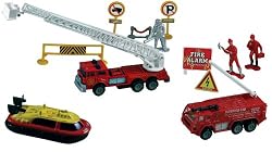 Deluxe Fire Rescue Playset, 12 Piece