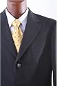 Men's Single Breasted 3 Button Black Superior 100's Micro Fiber Blazer