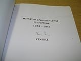Hampton Grammar School in wartime, 1939-1945