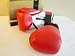 Boxing Bag Gloves in Vinyl 4oz RED