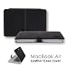Premium Quality Black Leather Skin Case Cover for Apple MacBook Air 11"