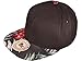 BK Caps Cotton Flat Bill Floral Snapback Hats (Black Flower) (One Size, Black/Black Floral)