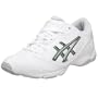 ASICS Women's Cheer 5 Cheerleading Shoe,White/Interchange/Silver,9 B US