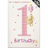 Age 1 Pop Up Birthday Card - For a special little girl