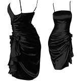 Ever Pretty Fabulous Satin Ruffle Mini Cocktail Dress 03017