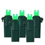 15 Battery Operated 8 Function Green LED Wide Angle Christmas Lights Green Wire