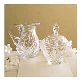 Lenox Opal Innocence Sugar Bowl and Creamer by Lenox