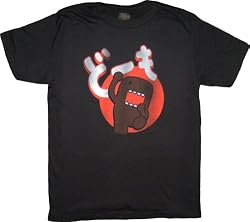 Domo-kun Domo Japanese NHK Mascot Mens Black T-Shirt