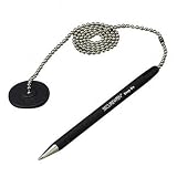 MMF Industries Chain-Riter Counter Pen And Base, Black Ink