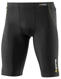 SKINS Men's A400 1/2 Tights , Black/Yellow, Medium
