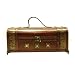True Fabrications Guilded Chest Wood Wine Box 2-Bottle Wine Holder