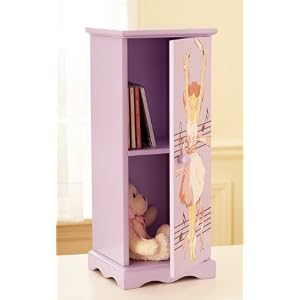 Pack of 4 Ballerina Dancer Children's Storage Cabinets by 