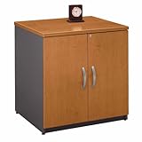 Bush Furniture Series C Natural Cherry Storage Cabinet 30-Inch