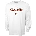 adidas Cleveland Cavaliers White True Long Sleeve T-shirt