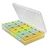 Inspiration Industry NY Pill Organizer Box with Snap Lids (7-day AM/PM) - Pill Box 818