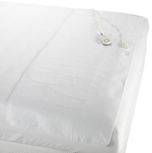 Sunbeam Therapeutic Queen Heated Mattress Pad - 200-Thread-Count Cotton - White