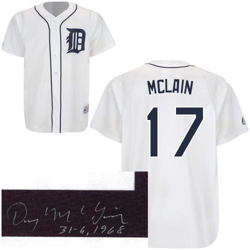 Denny McLain Autographed Detroit Tigers Jersey w/ 