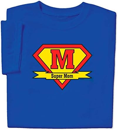 Super Mom T-shirt, Royal, L
