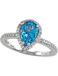 Genuine Blue Topaz Ring by Effy Collection®