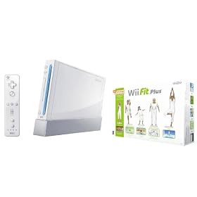 Wii Console and Wii Fit Plus with Balance Board Bundle (Nintendo Wii)