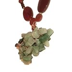 Carnelian Necklace 06 Pendant Jade Tree Green Orange Crystal Healing 18