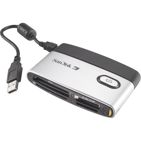 Childrens Toyshop  PC Hardware : SanDisk SDDR-89-A15 ImageMate 12 in 1 Reader (Silver/Black)