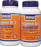 Now Foods Vitamin D3-1000iu, Soft-gels, 360-Count