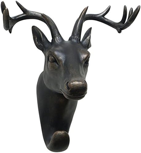 Three Hands Resin Deer Head Wall Hook
