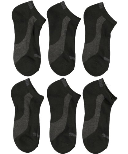 Puma "Give Chase" 6-Pack Running Socks - black, 9 - 11