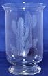 Individually Hand Etched Cactus Glass Candle Shade 8"H Set of Two