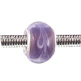 Pandora Style Charm Bead (Z87) Murano Lampwork Glass (12mm x 8mm) (fits Troll too)