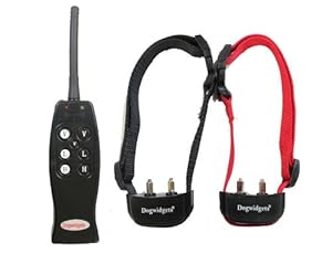 Dogwidgets® Rechargeable Remote 2 Dog Training Shock Collar With Individual Vibration For Each Dog