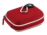 rooCASE (Med Nylon Red) Hard Shell Carrying Case with Memory Foam for Sony  ....
