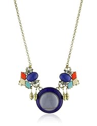 Anton Heunis Inca Goddess Lapis Disc with Crystal Detail Necklace