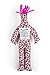 0 STOCK - Dammit Doll - Classic Dammit Doll - Célèbre Célébrité - Pink Leopard , Pink Hair - Stress Relief, Gag Gift