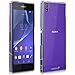 Fosmon MATT-HQ Rubberized Protective Hard Case for Sony Xperia Z1S - Retail Packaging (Clear)