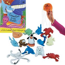 Childrens Toyshop  Toys : Commotion In The Ocean Book And Puppet Set