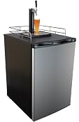 Keggermeister KM2800SS Kegerator Full-Size Single-Tap Beer Refrigerator and Dispenser, Stainless Steel
