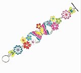 Hand Painted Butterfly Toggle Bracelet Fashion Jewelry