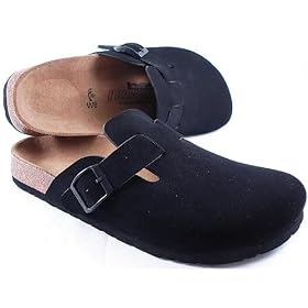 Newalk Licensed by Birkenstock Black Nubuk Clog Blowout Sale!