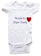 MADE IN NEW YORK - NEW YORK BABY - State-series - White, Blue or Pink Onesie / Baby T-shirt