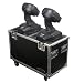 Odyssey FZMH250SX2W Flight Zone Small Dual 250 Style Moving Head Ata Case With Wheels
