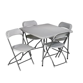 Office Star 5-Piece Folding Table and Chair Set