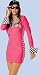 Sexy Adult Halloween Costume Hot Mama Racer (S/M, Pink)