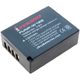 iTEKIRO 1500mAh Battery for Fujifilm NP-W126 FinePix HS30EXR HS33EXR X-Pro1 Digital Cameras
