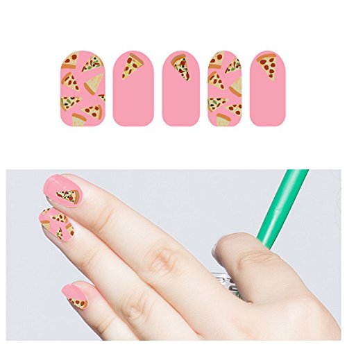 Tattify Pizza Nail Wraps - Homeslice (Set of 22)