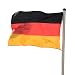Aluminium Fahnenmast Flaggenmast 6,20 Meter, inkl. Deutschland Flagge Fahne + Bodenh�lse