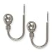 Source Global Unique Ball Holdbacks, Pewter, Set of 2