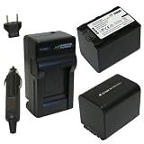 Wasabi Power Battery and Charger Kit for Sony NP-FV70 and Sony DCR-SR15, SR21, SR68, SR88, SX15, SX21, SX44, SX45, SX63, SX65, SX83, SX85, HDR-CX105, CX110, CX115, CX130, CX150, CX155, CX160, CX190, CX200, CX210, CX260V, CX300, CX305, CX350V, CX360, CX520V, CX550V, CX560, CX580V, CX700, CX760V, PJ10, PJ30, PJ50, PJ200, PJ260V, PJ580V, PJ710V, PJ760V, TD10, TD20V, XR150, XR155, XR160, XR260V, XR350V, XR550V, HXR-MC50U, NEX-VG10, VG20, DEV-3, DEV-5