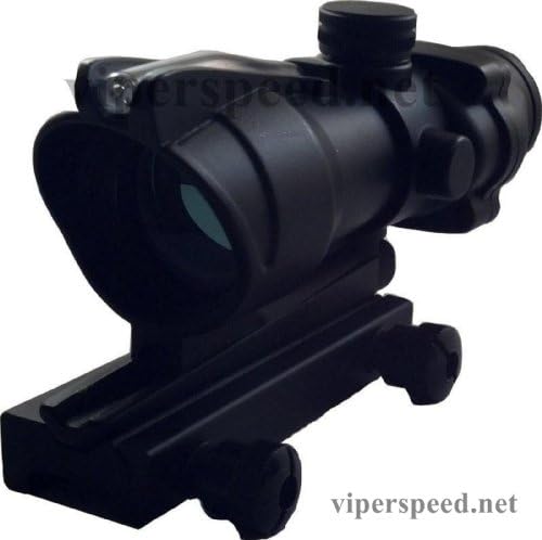 ACOG style Fibre optic illuminated scope 4x magnification GREEN reticle